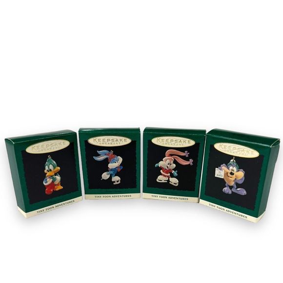 Hallmark‎ Keepsake Ornaments 1994 Tiny Toons Adventures VINTAGE Bundle Of 4 EUC - Picture 1 of 6